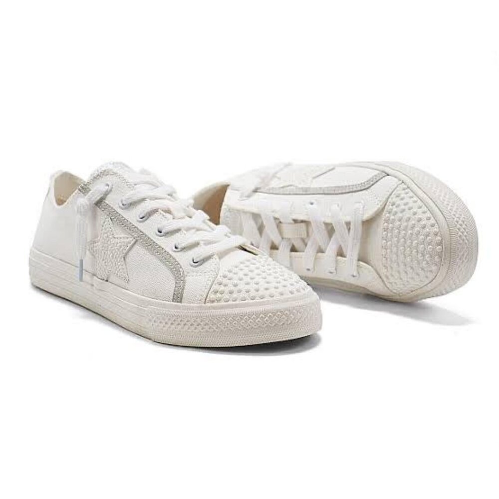 Vintage Havana White Pearl Alive Womens Sneaker Shoes Size 8.5